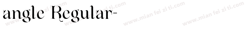 angle Regular字体转换